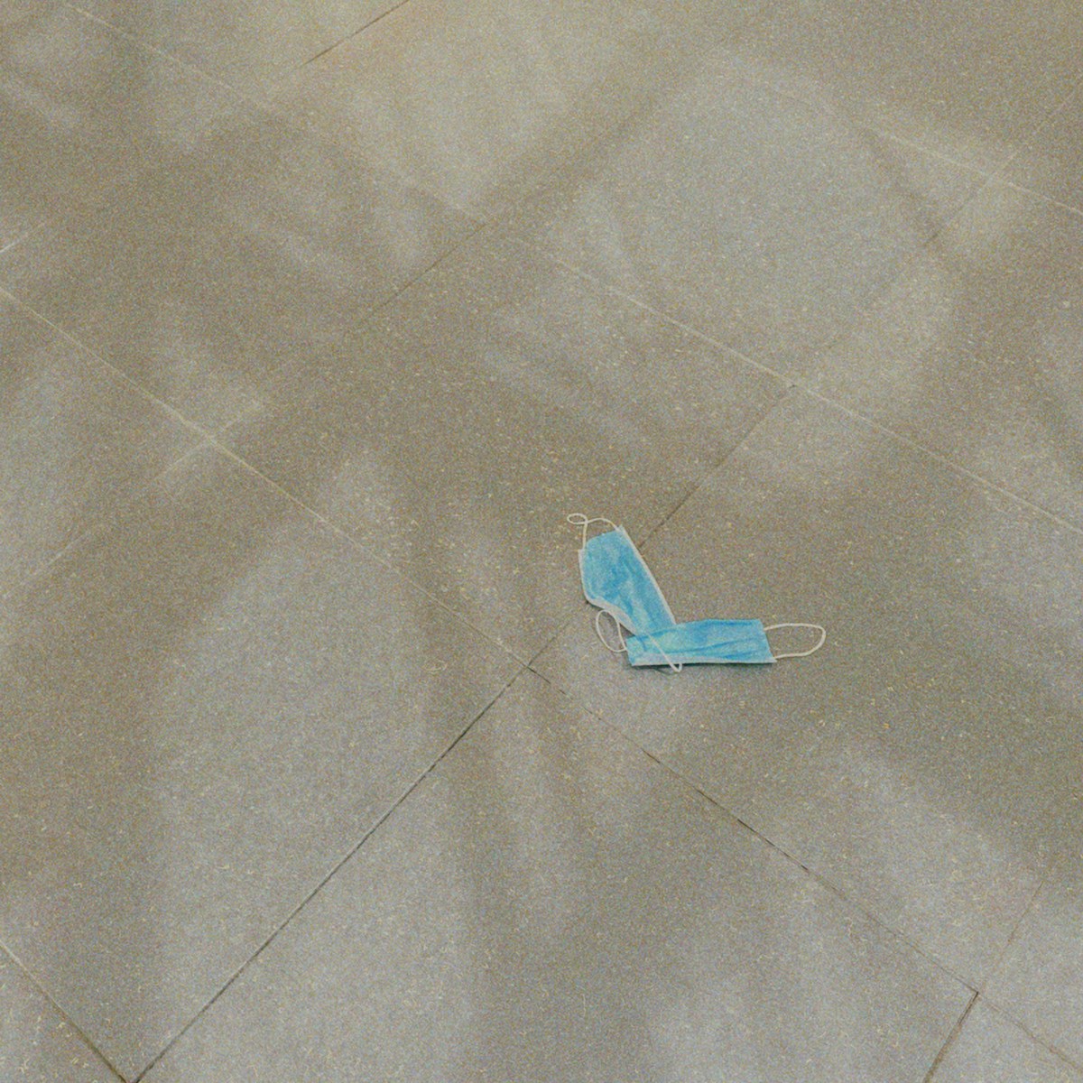 A Blue Object On The Floor Of A Room